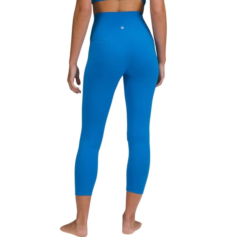 Lululemon Align HR Crop 23 Blue Nile Leggings Size 4 Nulu Yoga Pants